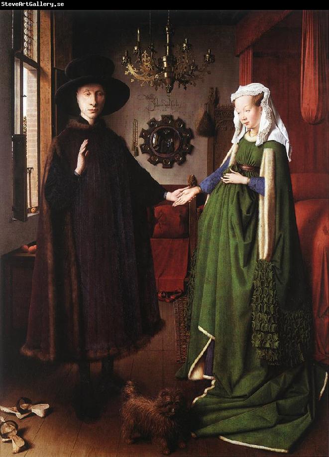 EYCK, Jan van Portrait of Giovanni Arnolfini and his Wife df